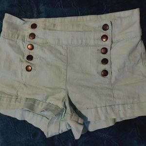 Forever 21 Mint Green High Rise Shorts Size 28